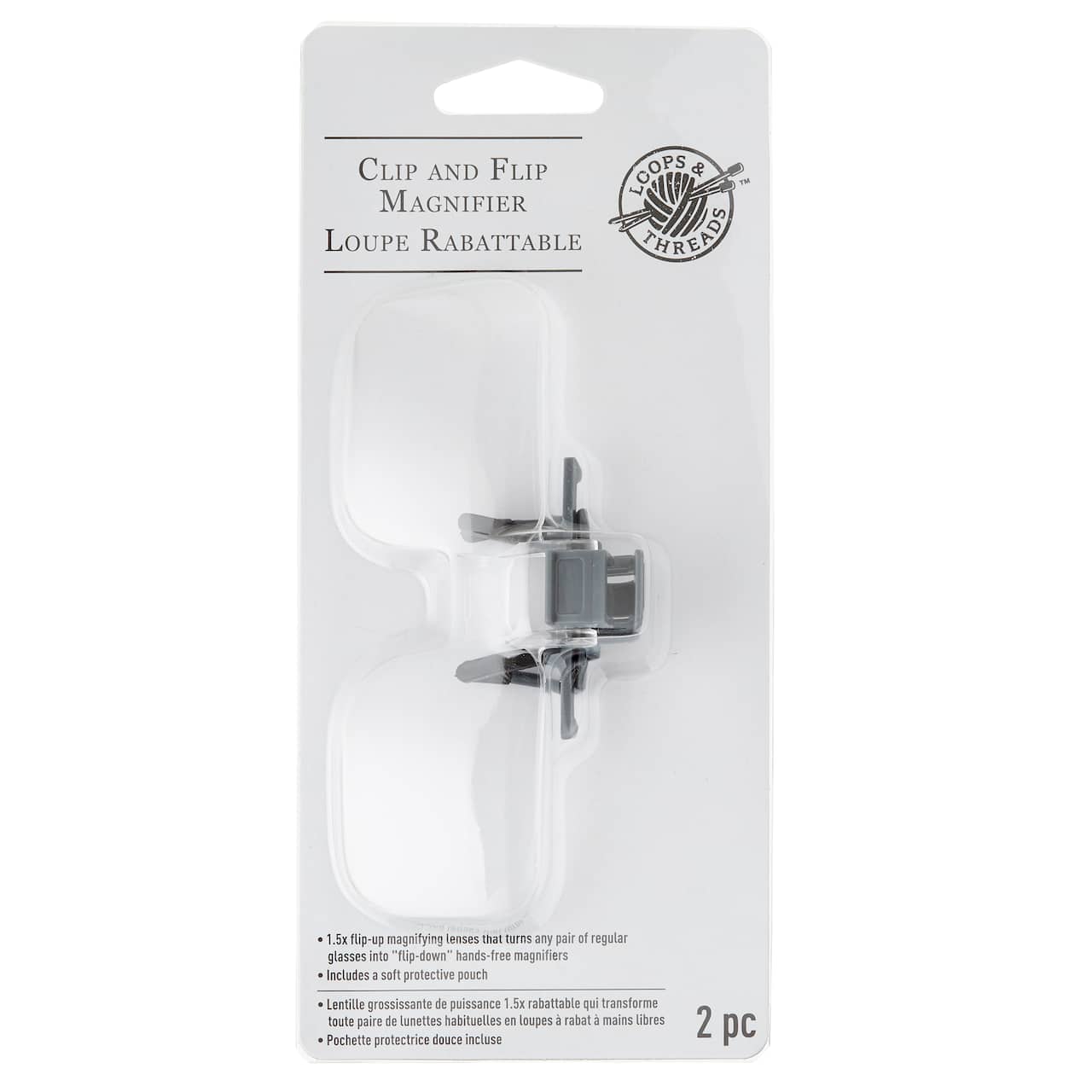 Clip & Flip Magnifier by Loops & Threads®
